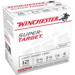 Winchester Super Target 12 Ga 2-3/4" 1-1/8 Oz Case 250 Rd
